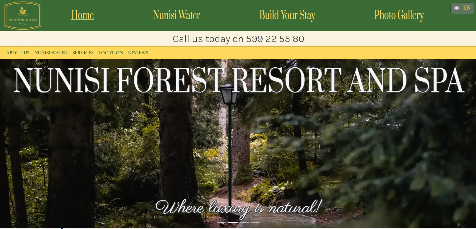 The front page for Nunisi.ge